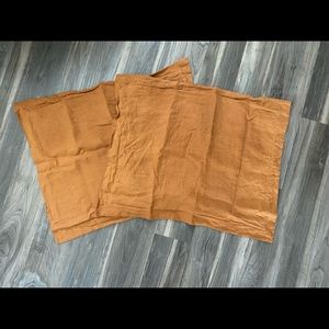 West Elm linen standard pillow sham Terracotta